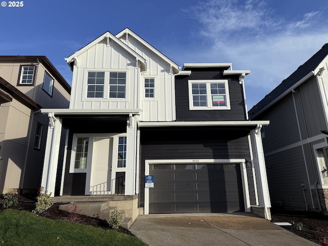 view of front of house featuring a garage