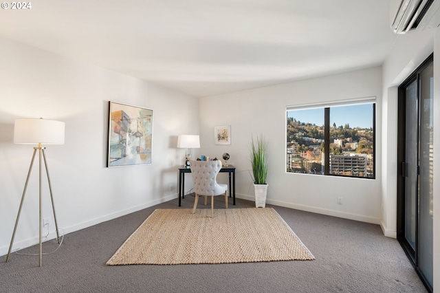 2221 SW 1st Ave Unit 1622, Portland, OR 97201 - office space with a wall mounted air conditioner, carpet floors, and baseboards