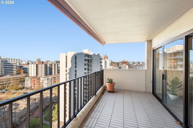 view of balcony