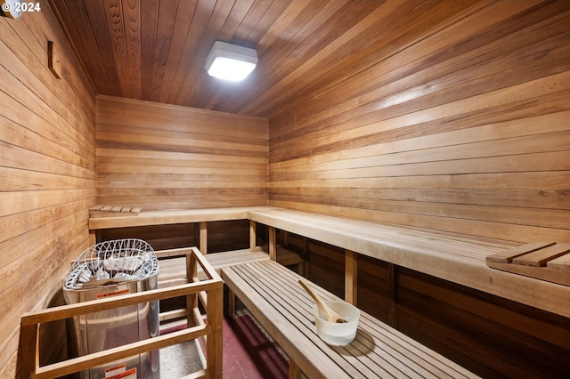 2221 SW 1st Ave Unit 1622, Portland, OR 97201 - relaxing sauna with wood ceiling and wood walls