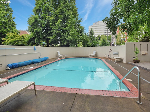 view of pool with a patio area