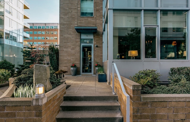 1930 S River Dr Unit W107, Portland, OR 97201 - entrance to property featuring brick siding