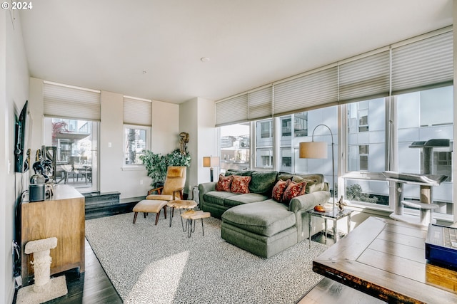 1930 S River Dr Unit W107, Portland, OR 97201 - living room featuring wood finished floors