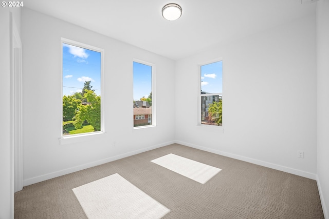 view of carpeted empty room