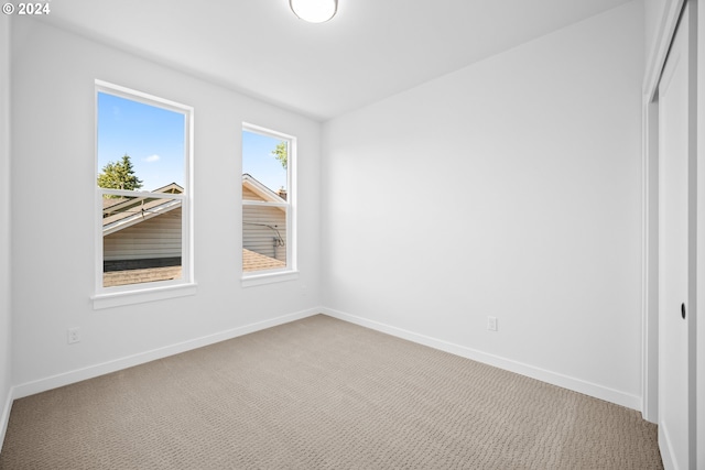 interior space with light colored carpet