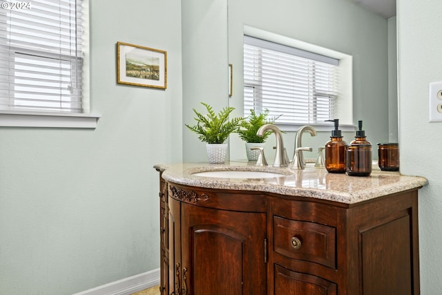 bathroom featuring vanity