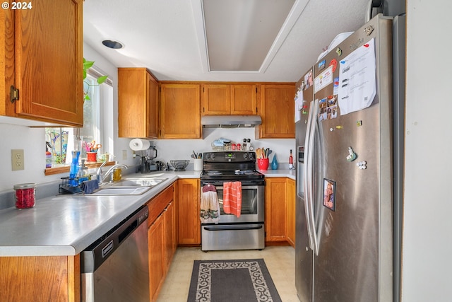 kitchen featuring sink and stainless steel appliances