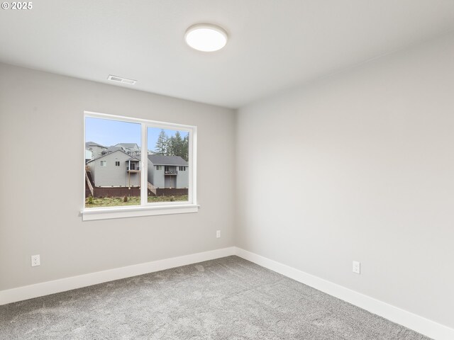 view of carpeted empty room