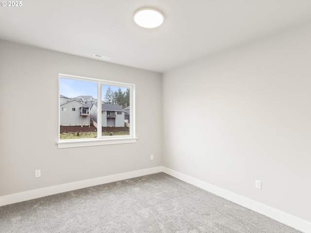 view of carpeted empty room