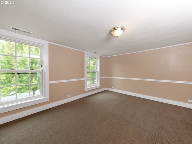 view of carpeted empty room