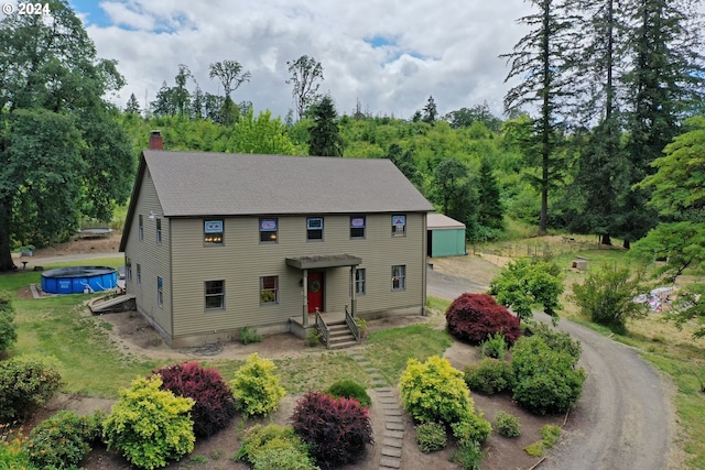 view of colonial-style house