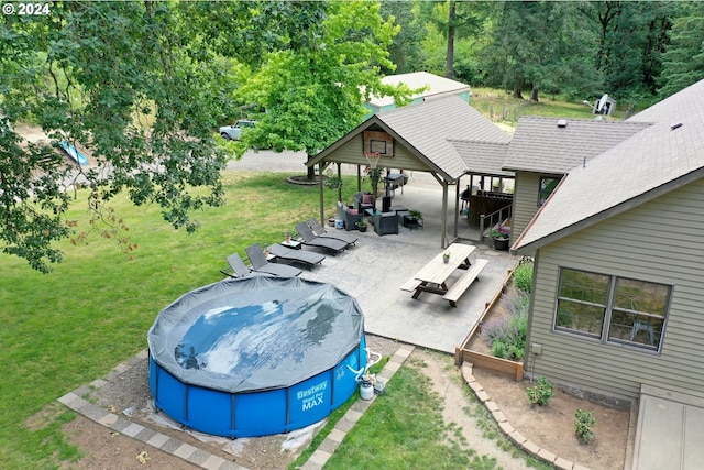 view of yard with a patio