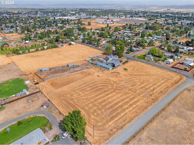 drone / aerial view with a rural view