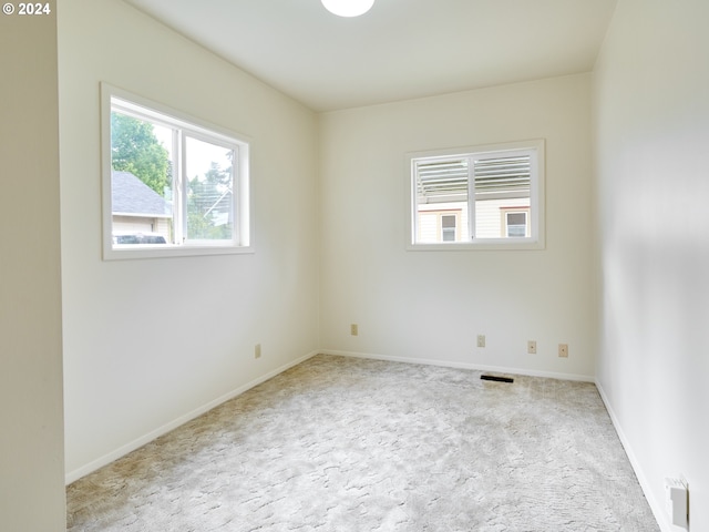 view of carpeted empty room