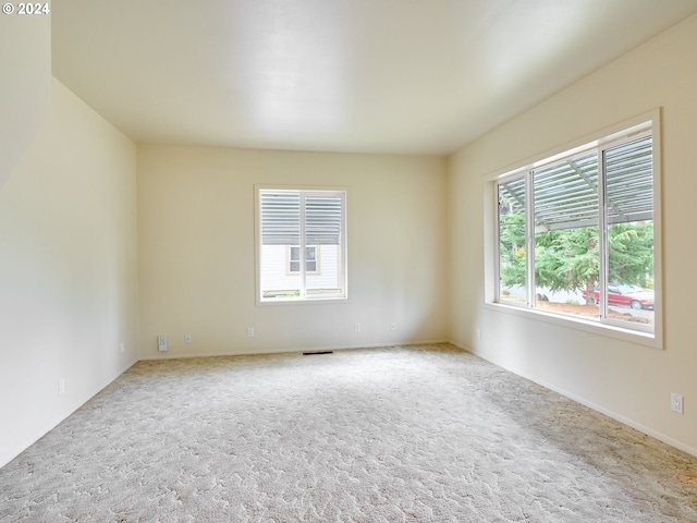 spare room with carpet floors