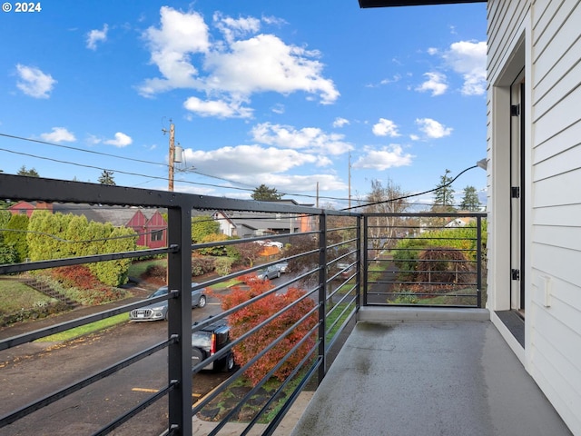 view of balcony