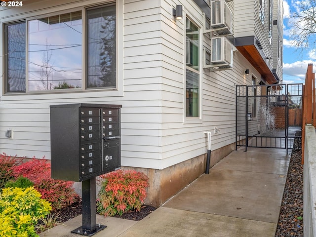 view of home's exterior featuring mail boxes