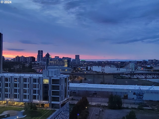 city view featuring a water view