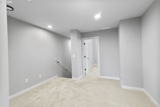 interior space with light colored carpet