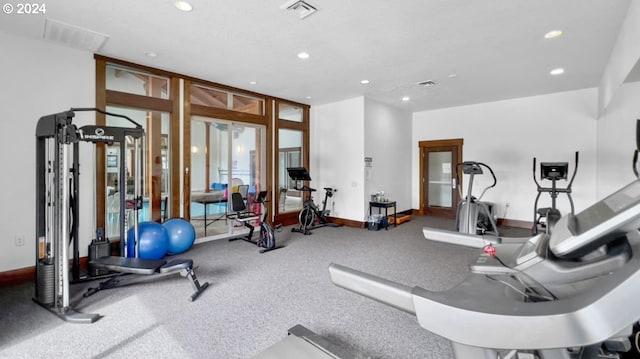 view of workout room