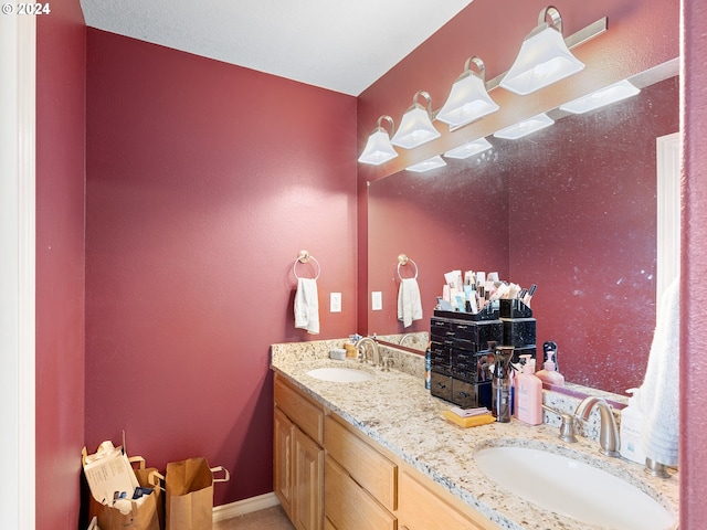 bathroom with vanity