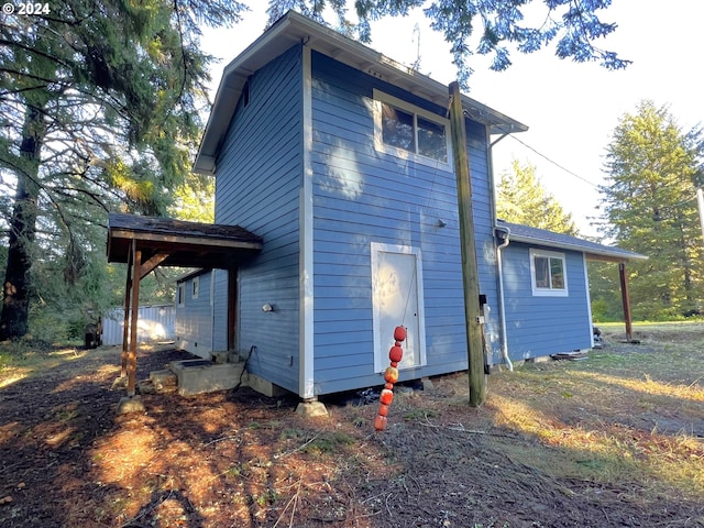 view of back of property