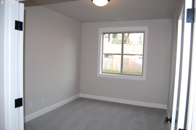 view of carpeted empty room