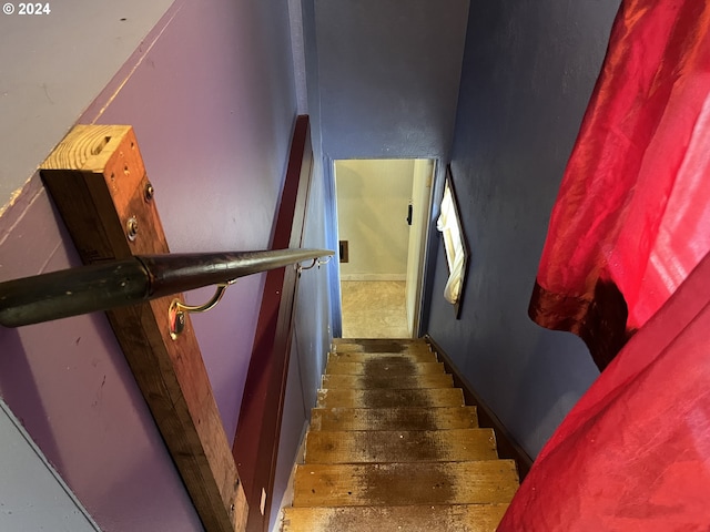 view of staircase