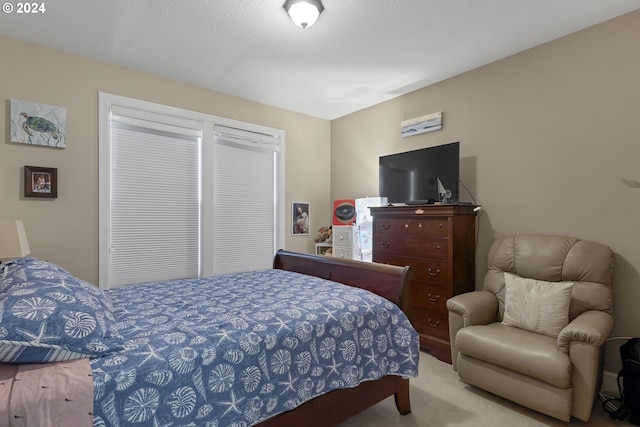 bedroom with carpet flooring