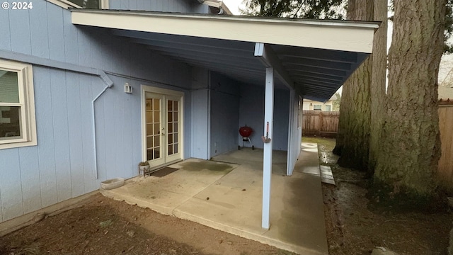 view of patio / terrace with french doors