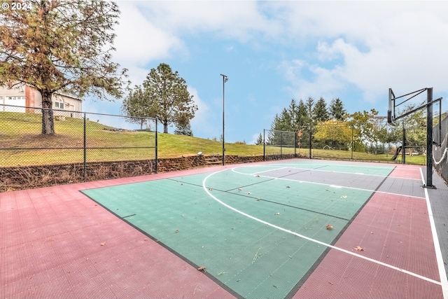 view of sport court