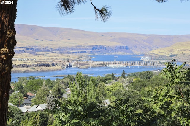 property view of mountains with a water view