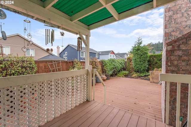 view of wooden terrace