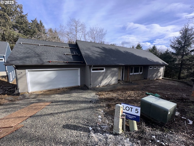 view of front of house featuring a garage