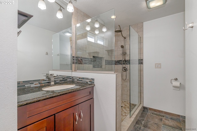 1504 SW 24th St, Troutdale, OR 97060 - full bathroom with a walk in shower, vanity, and baseboards