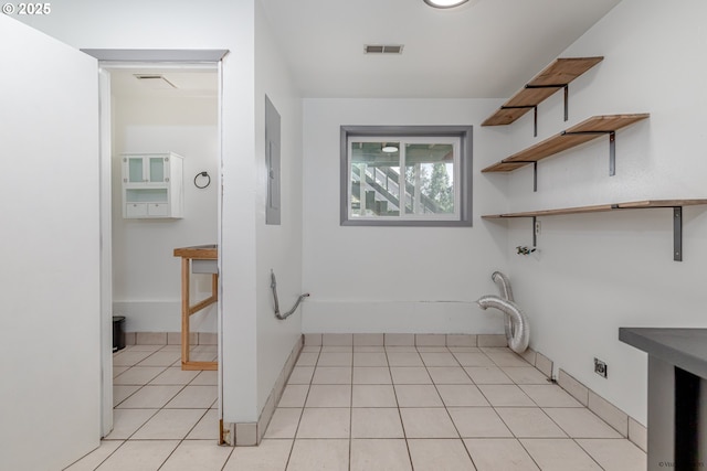 1504 SW 24th St, Troutdale, OR 97060 - laundry area with light tile patterned floors and electric panel