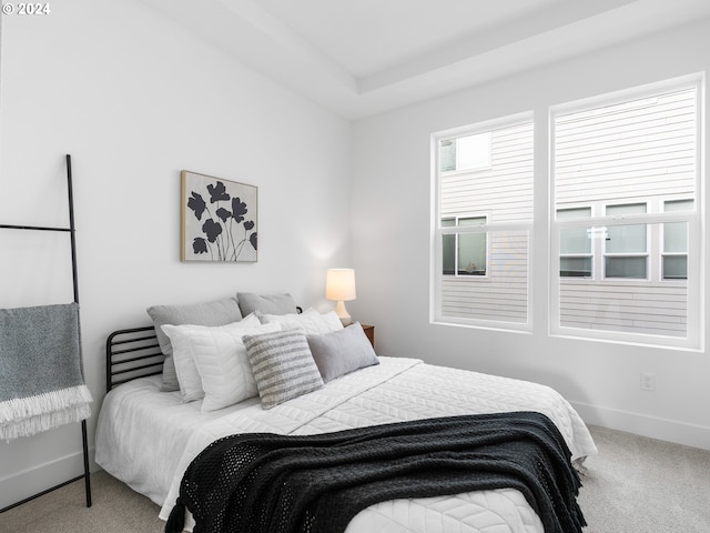 bedroom with carpet