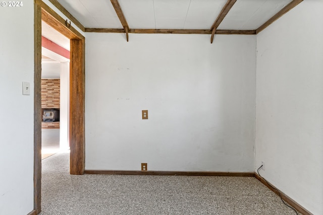 empty room featuring carpet flooring