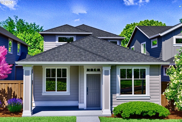 front of property featuring covered porch