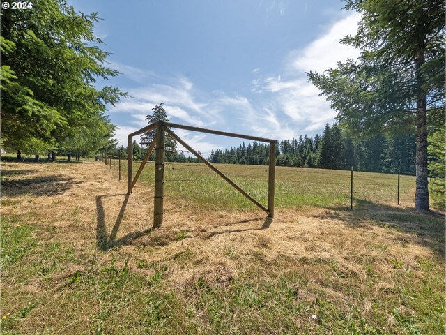 exterior space featuring a rural view