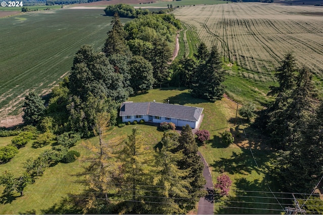 bird's eye view featuring a rural view