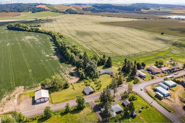 drone / aerial view featuring a rural view