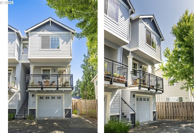3050 SE 50th Ave Unit 6, Portland, OR 97206 - multi unit property featuring a garage, stairway, and concrete driveway
