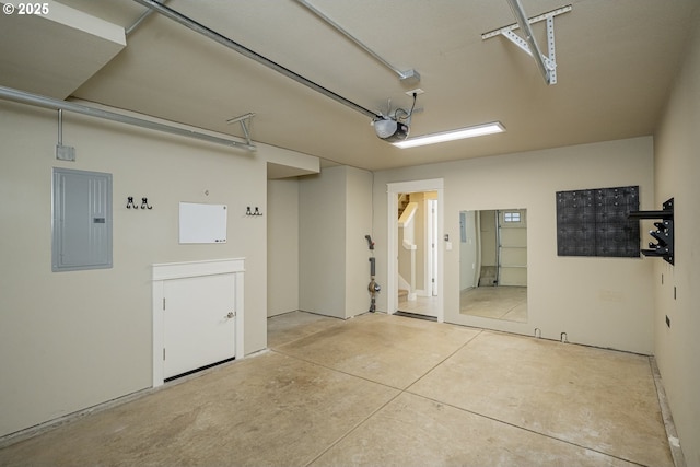 3050 SE 50th Ave Unit 6, Portland, OR 97206 - garage with electric panel and a garage door opener
