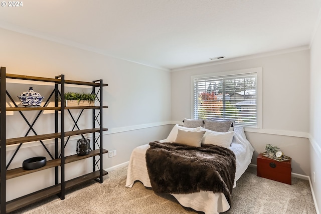 20160 SW 58th Ter, Tualatin, OR 97062 - carpeted bedroom with visible vents, ornamental molding, and baseboards
