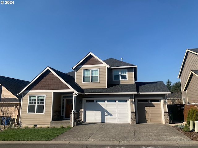 view of craftsman inspired home