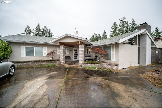 view of ranch-style house