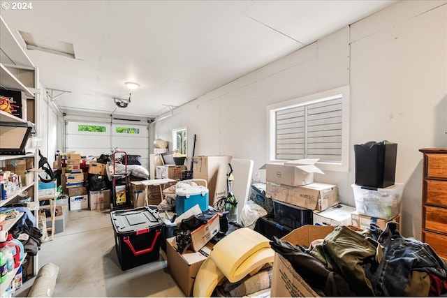 view of storage room