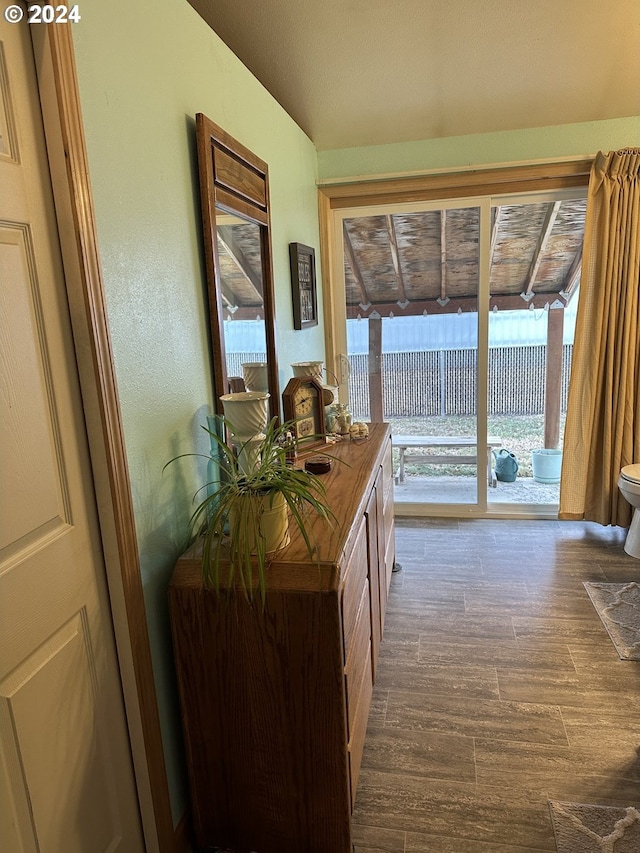 136350 Main St, Crescent, OR 97733 - corridor featuring dark wood-style flooring and plenty of natural light