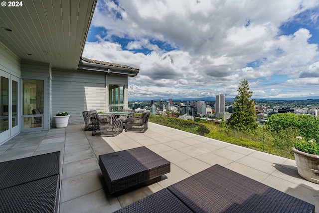 view of patio / terrace with an outdoor hangout area